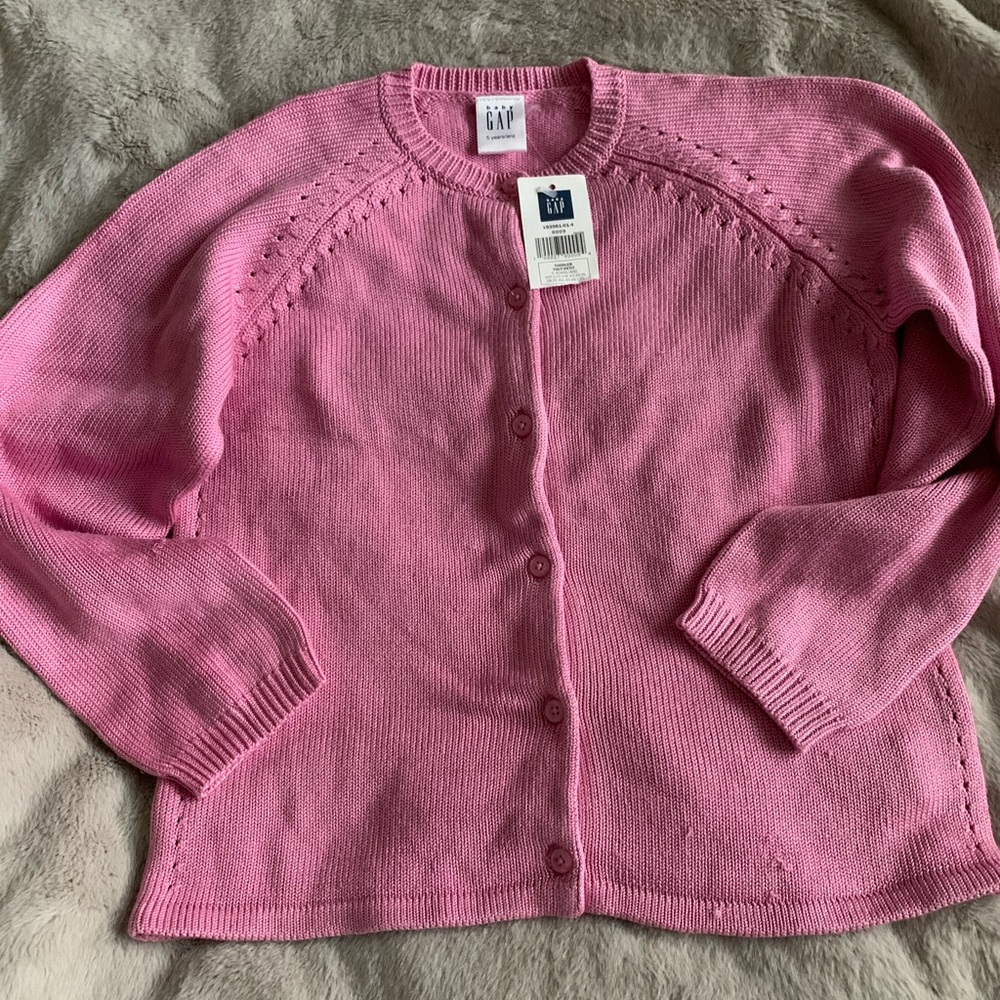 Baby Gap 5 Year Old Girls Pink Silk Cardigan 🌸